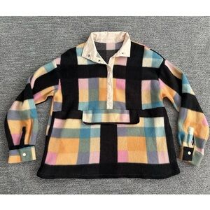 NWOT Boutique Bright Plaid Pullover Size Small